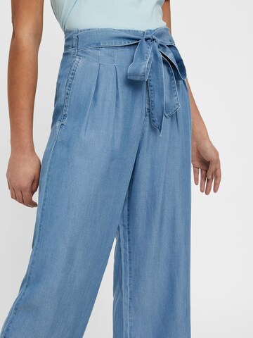 VERO MODA Wide Leg Hose in Blau