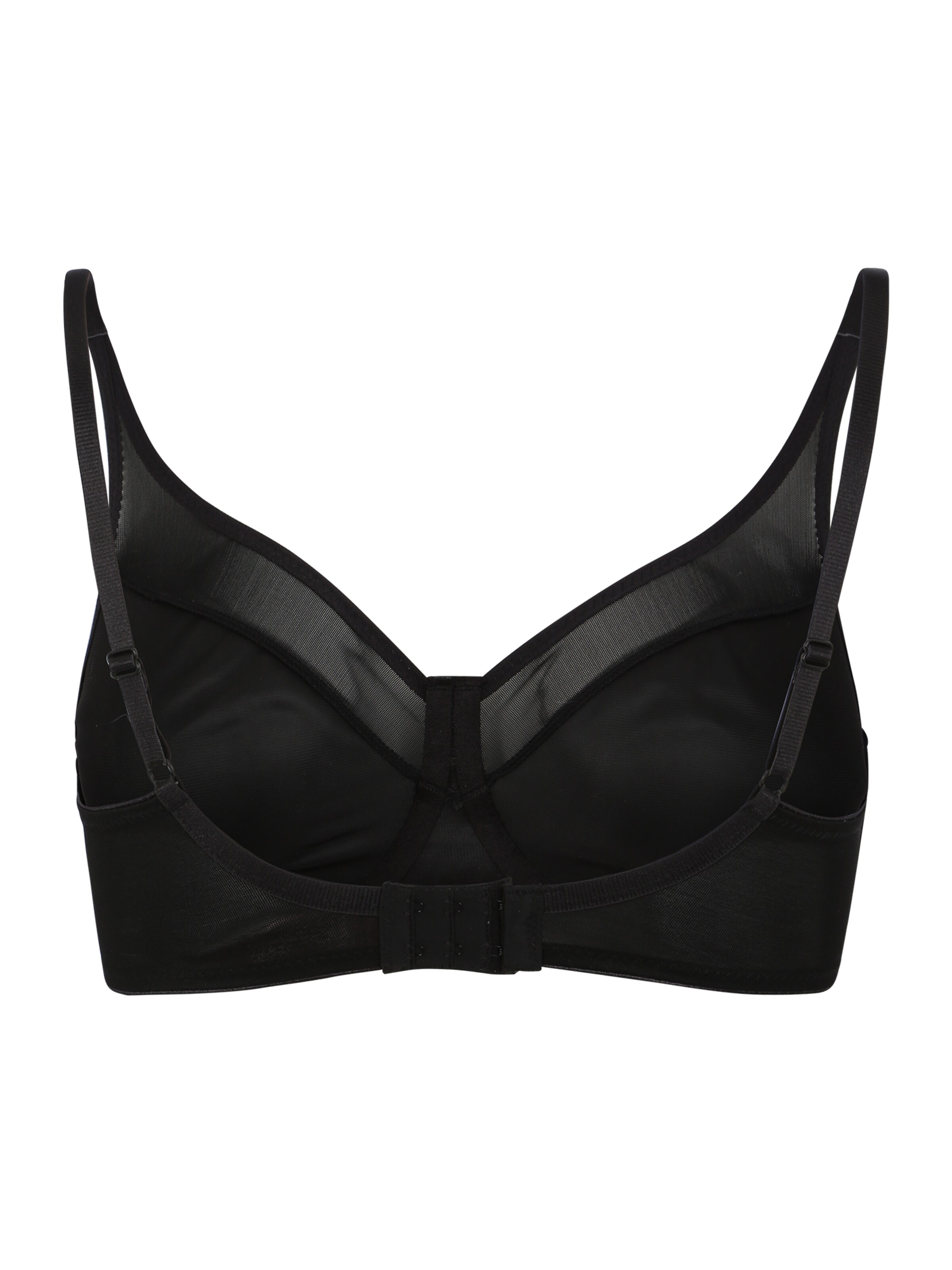 Hunkemöller Minimizer BH 'Nina' in Schwarz: Rückseite