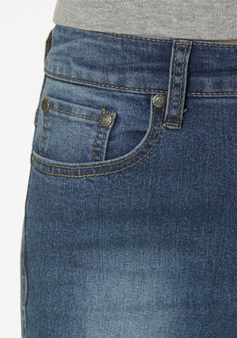 ARIZONA High-waist-Jeans 'Slimfit mit komfortabler Leibhöhe' in Blau