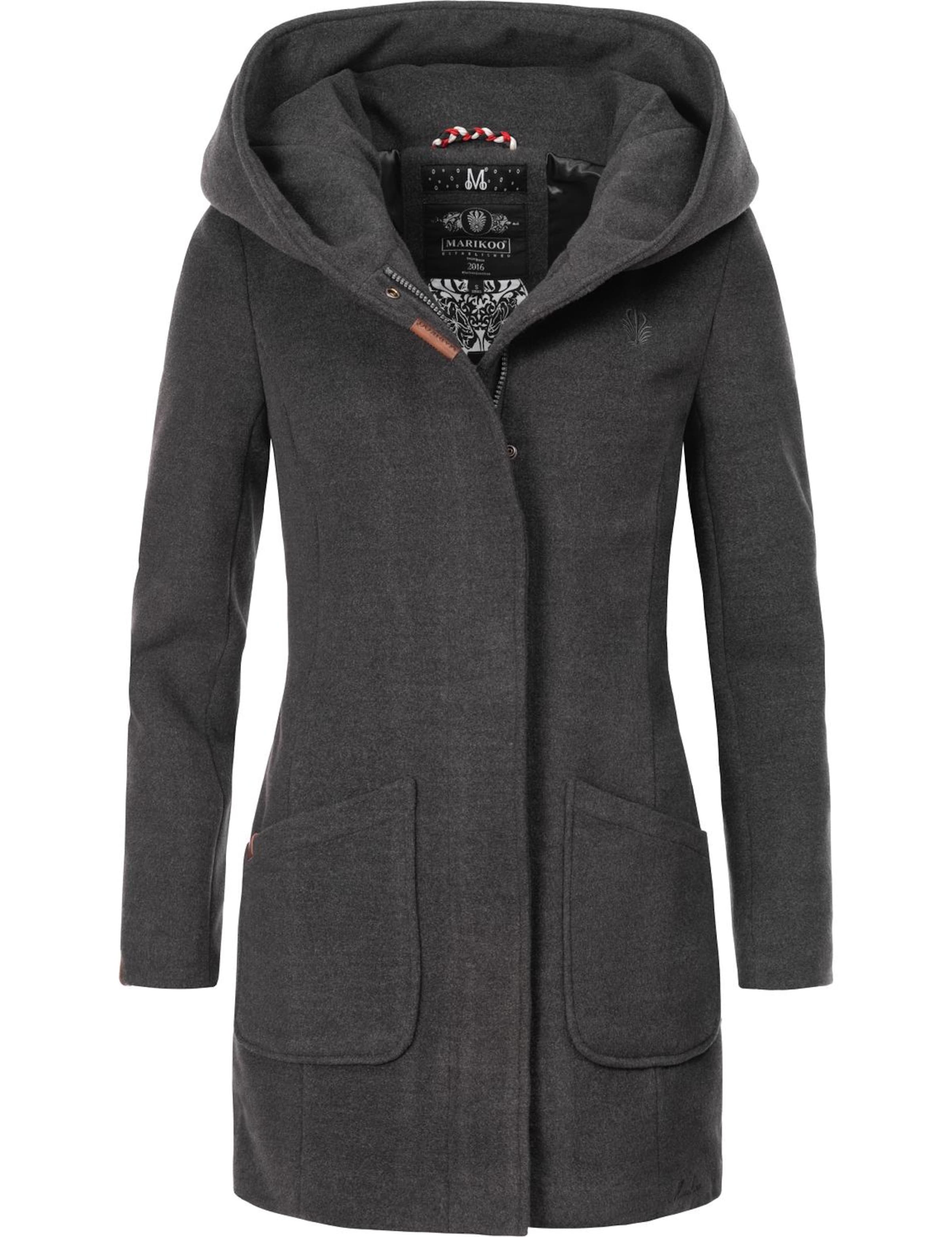 MARIKOO Kevad-sügismantel 'Maikoo', värv hall: eest vaates