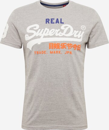 T-Shirt Superdry en gris : devant