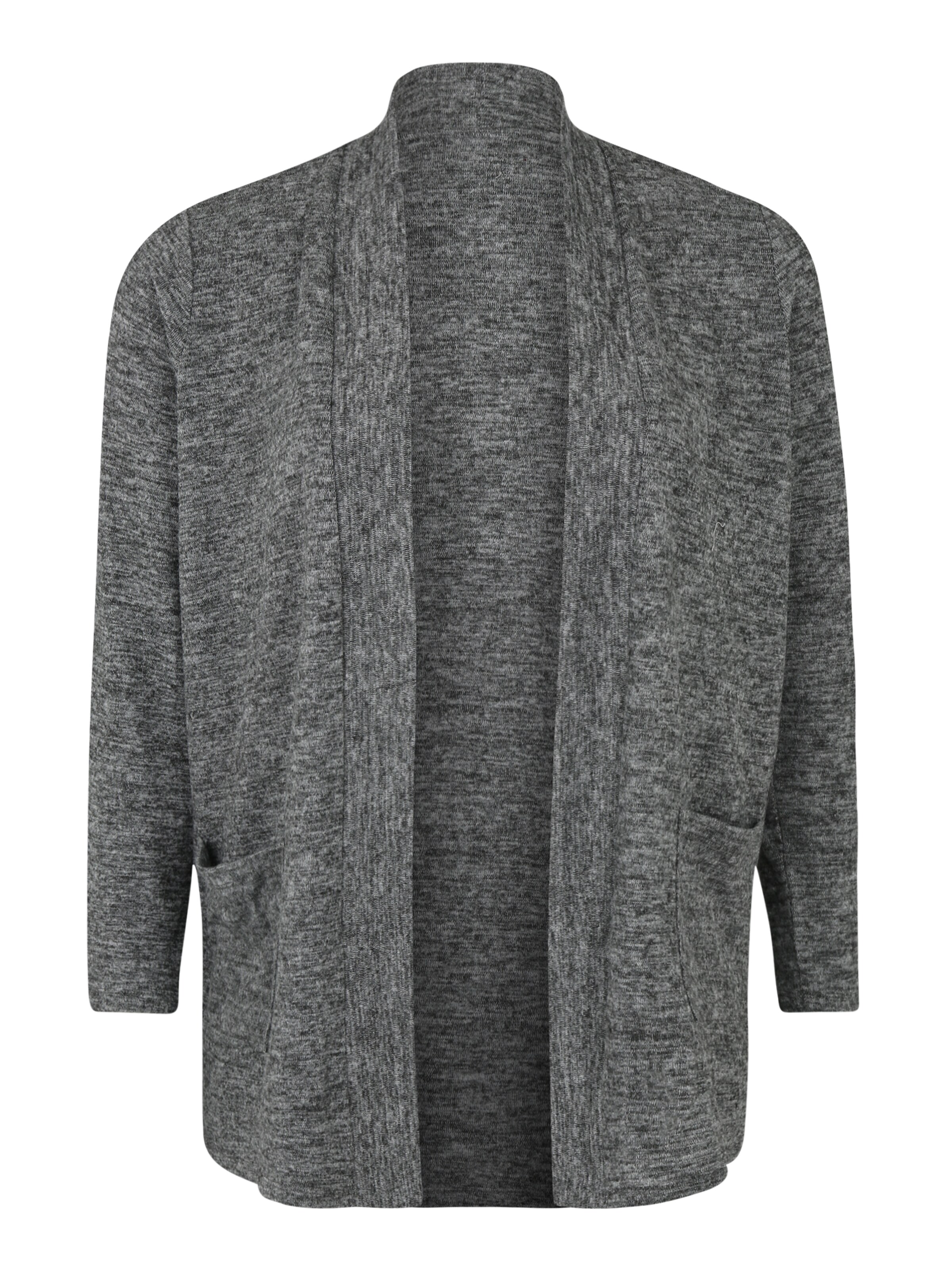 Junarose - Gebreid vest 'ASRA' in de kleur Grijs gemêleerd