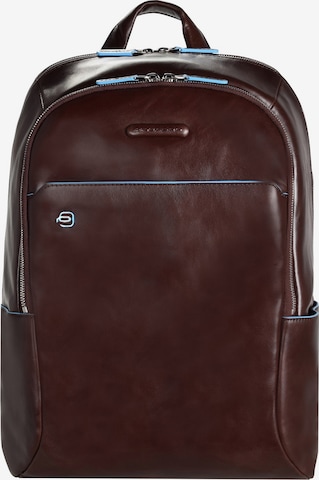 Piquadro Backpack 'Blue Square' in Brown: front