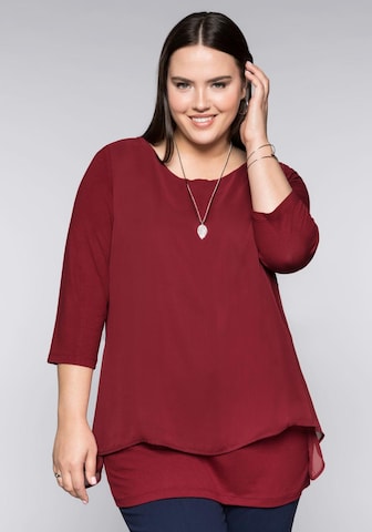 SHEEGO Blouse in Red: front