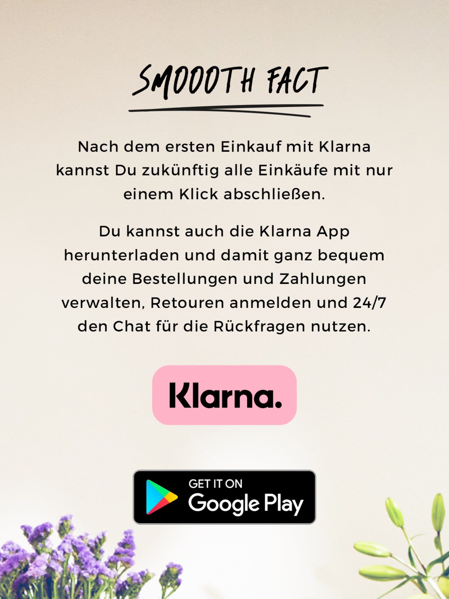 Dein smoooth Shopping-Guide About You x Klarna