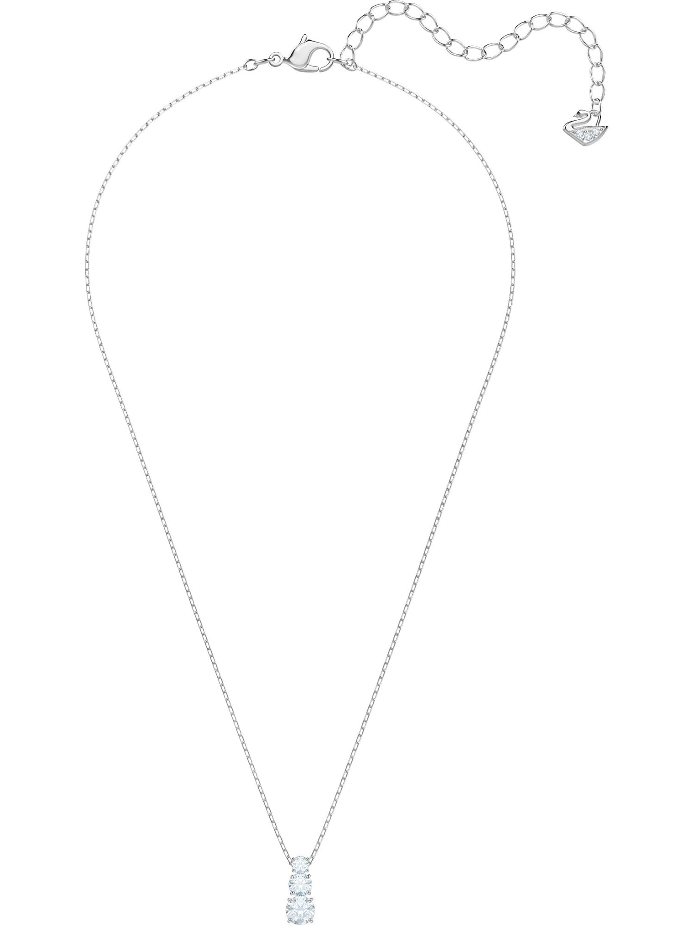 Swarovski Ketting 'Stilla' in Zilver: voorkant