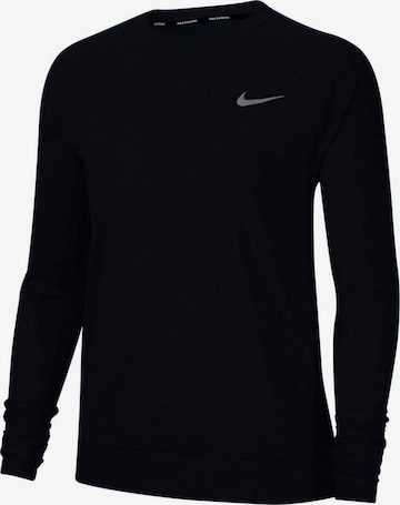 NIKE Αθλητική μπλούζα φούτερ 'PACER' σε μαύρο: μπροστά