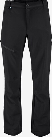 POLARINO Regular Outdoor Pants in Black: front