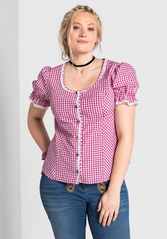 SHEEGO Traditional Blouse in Pink