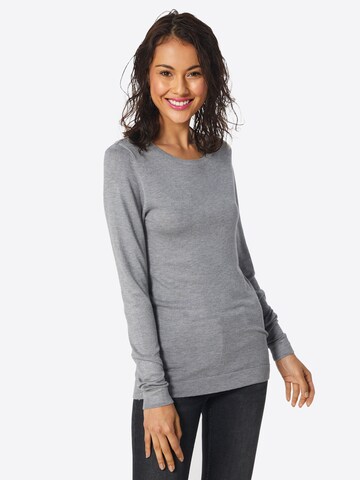 Pull-over 'Mafa' ICHI en gris : devant