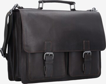 LEONHARD HEYDEN Document Bag 'Dakota' in Brown