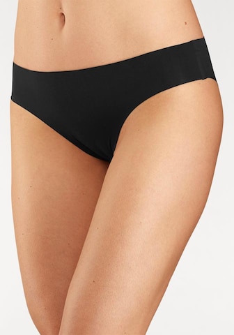 SCHIESSER Slip 'Invisible Light' in Schwarz: Vorderseite