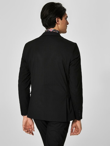 SELECTED Regular Anzug in Schwarz