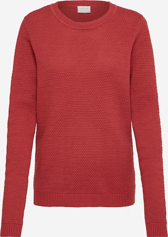 VILA Sweter 'Vichassa' w kolorze czerwony: przód