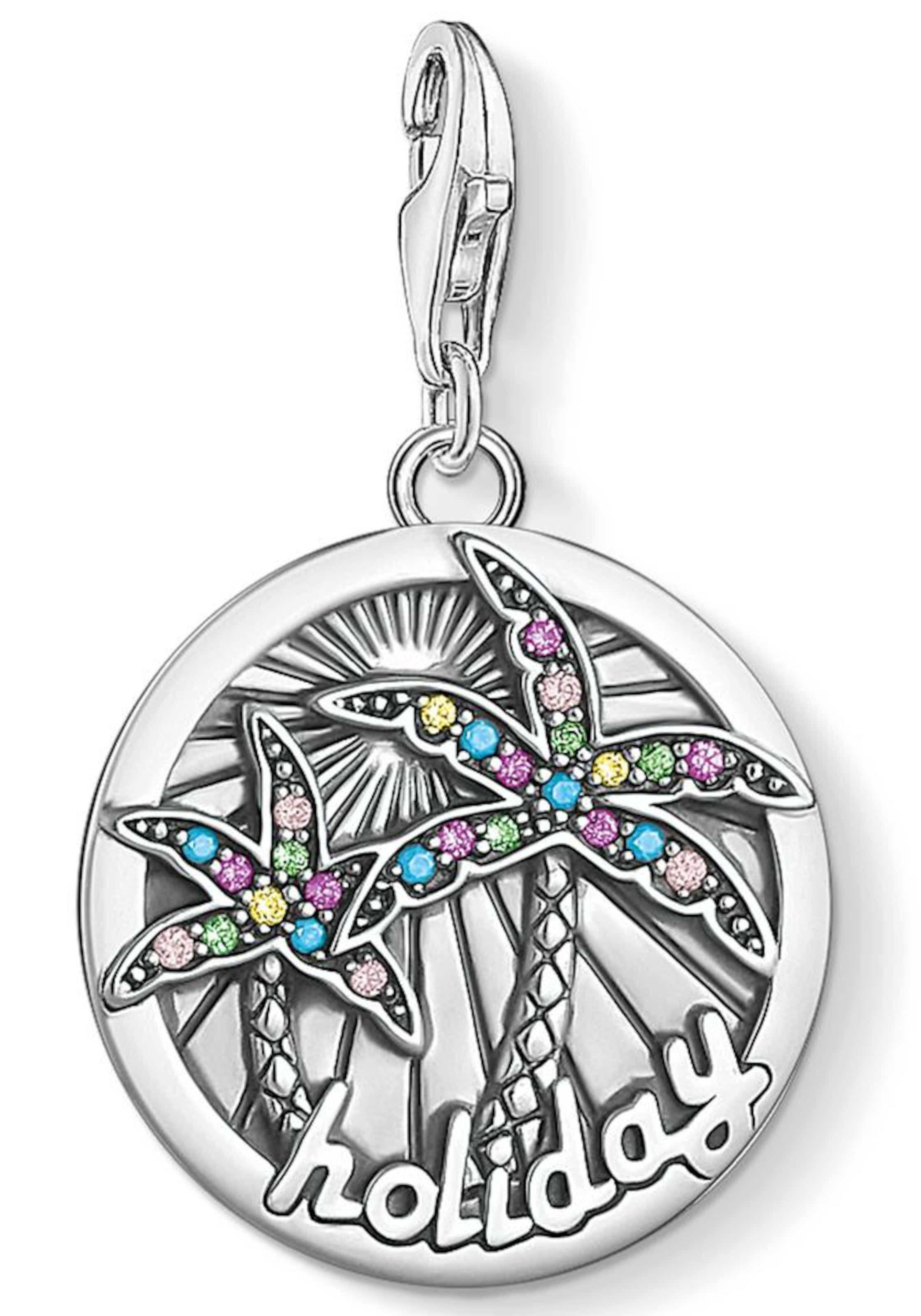 Thomas Sabo Hangers 'Coin Tropical' in Zilver: voorkant