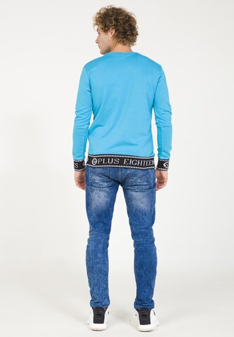 Sweat-shirt PLUS EIGHTEEN en bleu