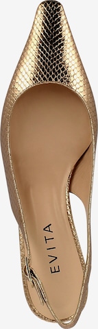 EVITA Damen Sling Pumps in Gold