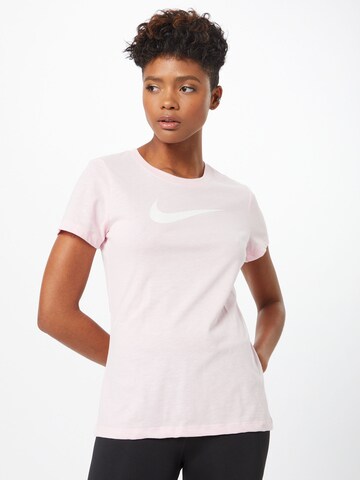 T-shirt fonctionnel NIKE en rose : devant