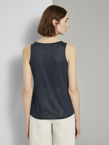 TOM TAILOR DENIM Top in Blau