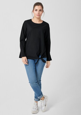 TRIANGLE Bluse in Schwarz