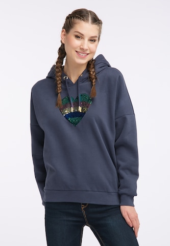 Felpa di MYMO in blu: frontale