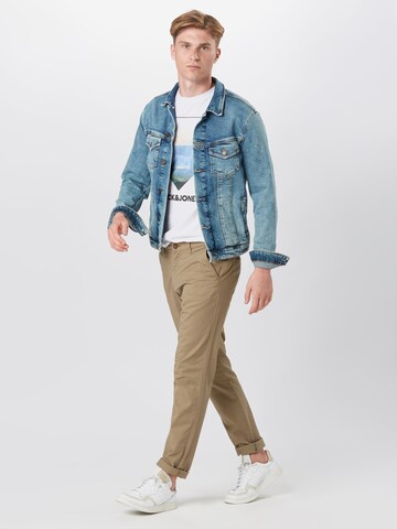 JACK & JONES Slimfit Hose 'JPSTMarco JJDave' in Beige