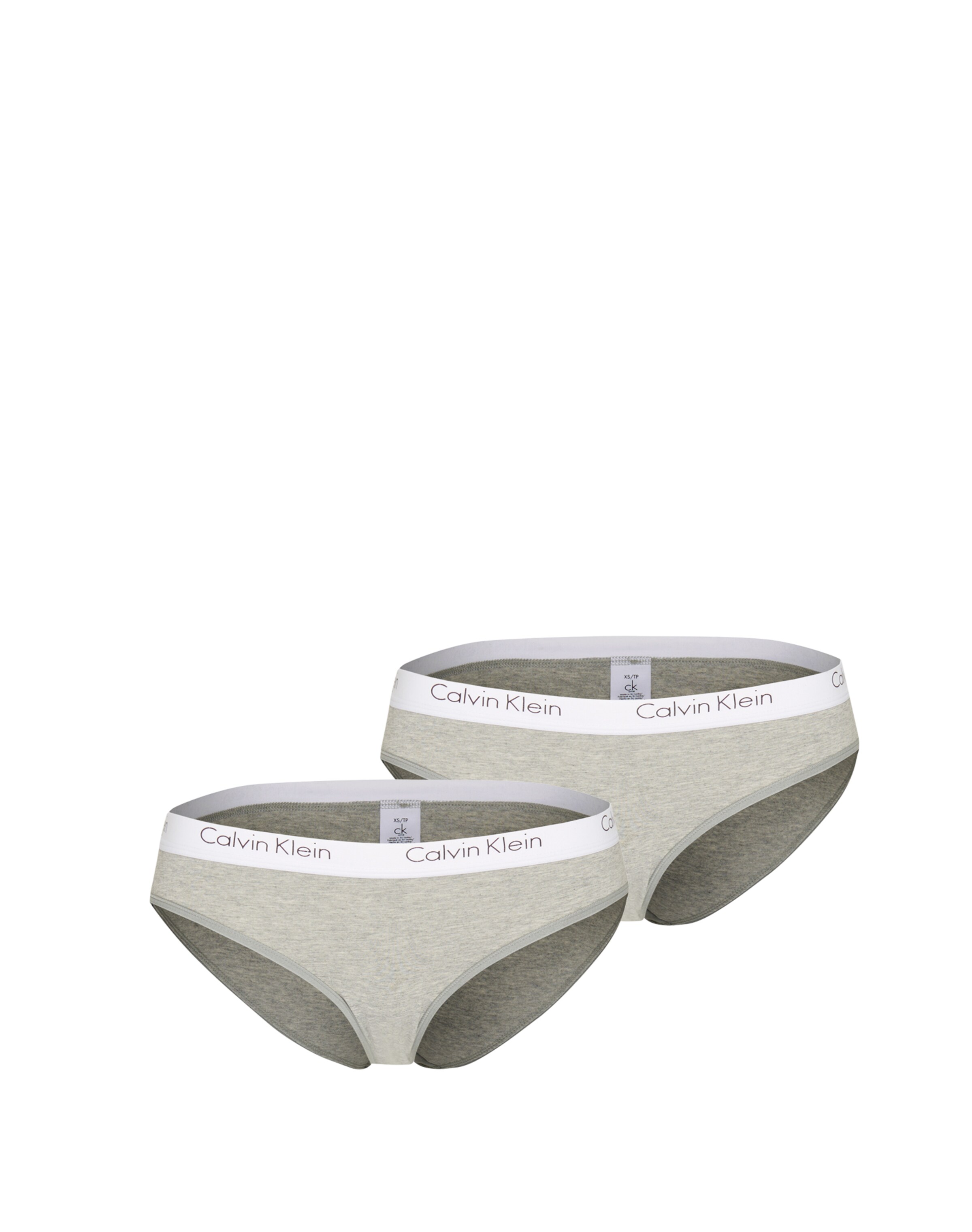 Calvin Klein Underwear - Slip '2PK BIKINI' in de kleur Lichtgrijs