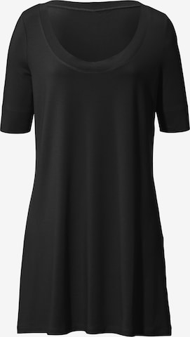 Anna Aura Jersey-Shirt in Zwart: voorkant