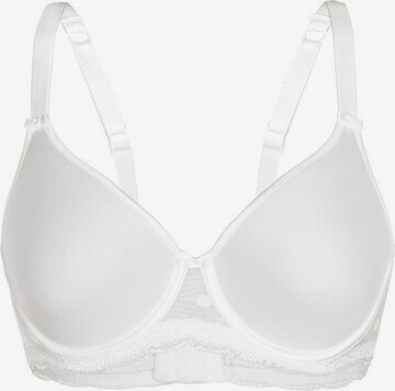 sassa Bra 'DOTTED MESH' in Beige: front