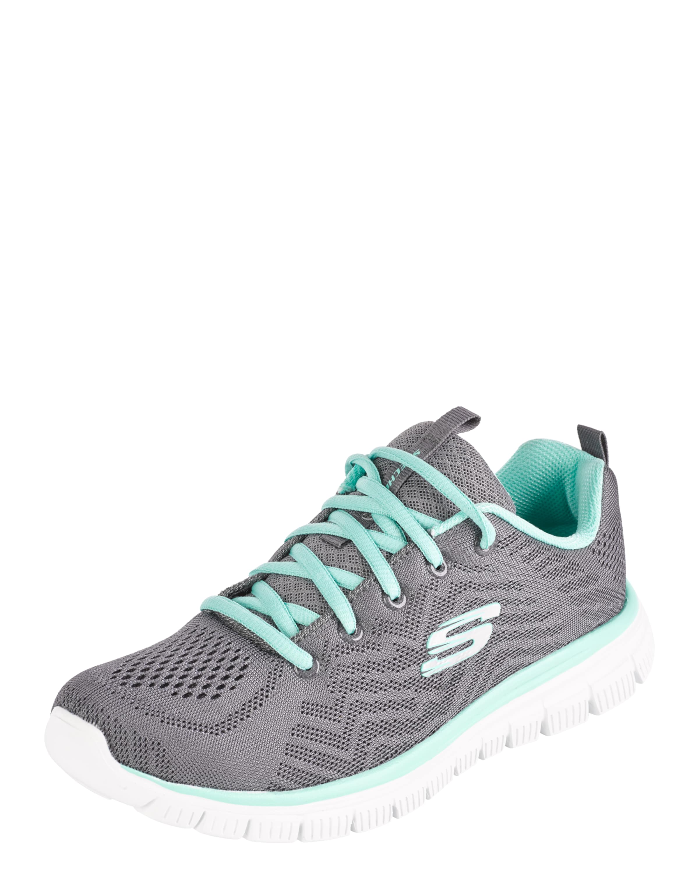 Baskets basses 'Graceful Get Connected' SKECHERS en gris : devant