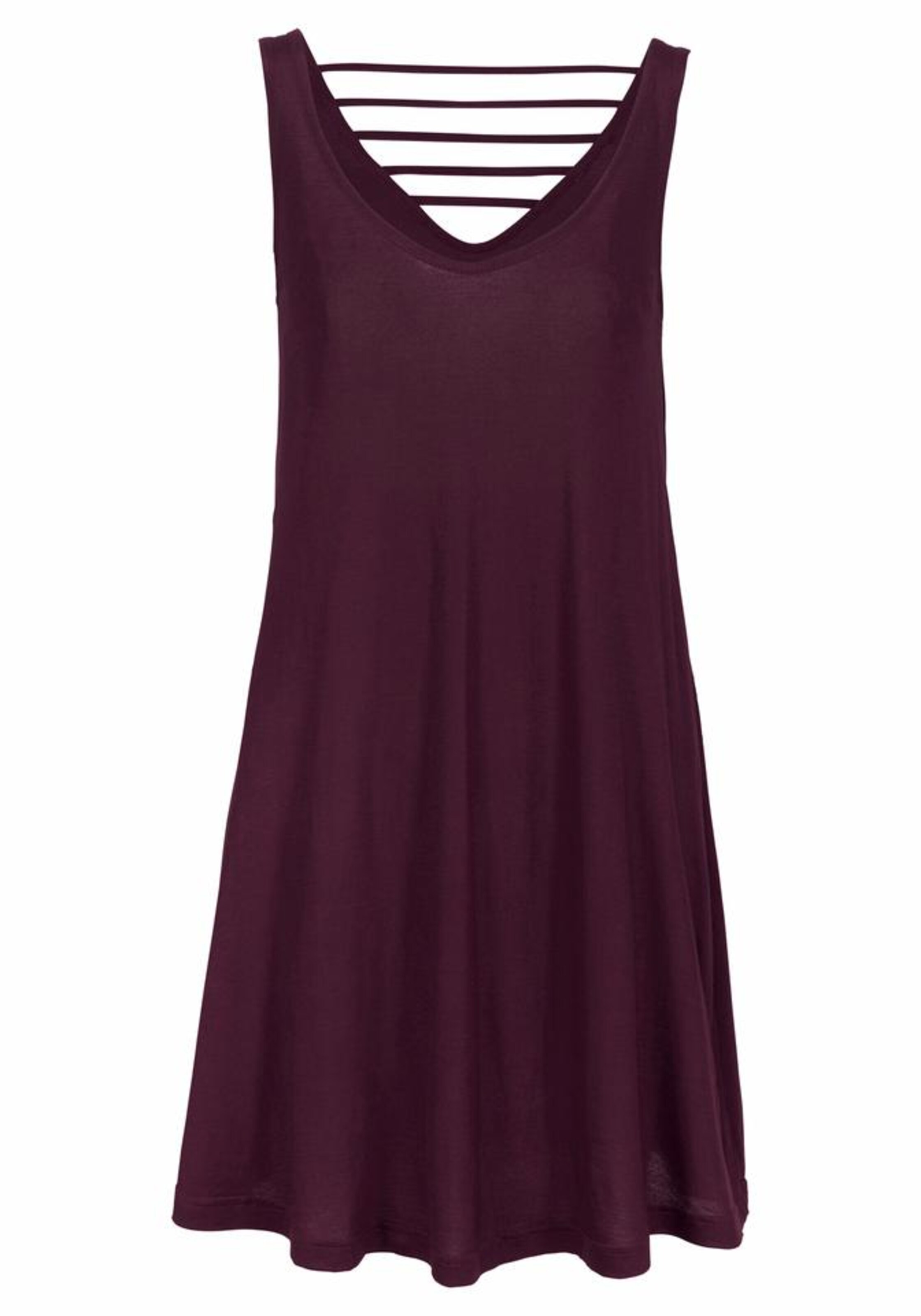 BEACH TIME - Strandkleid in burgunder