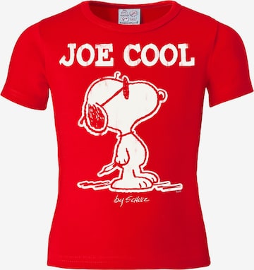 LOGOSHIRT T-Shirt 'Snoopy - Peanuts' in Rot: front