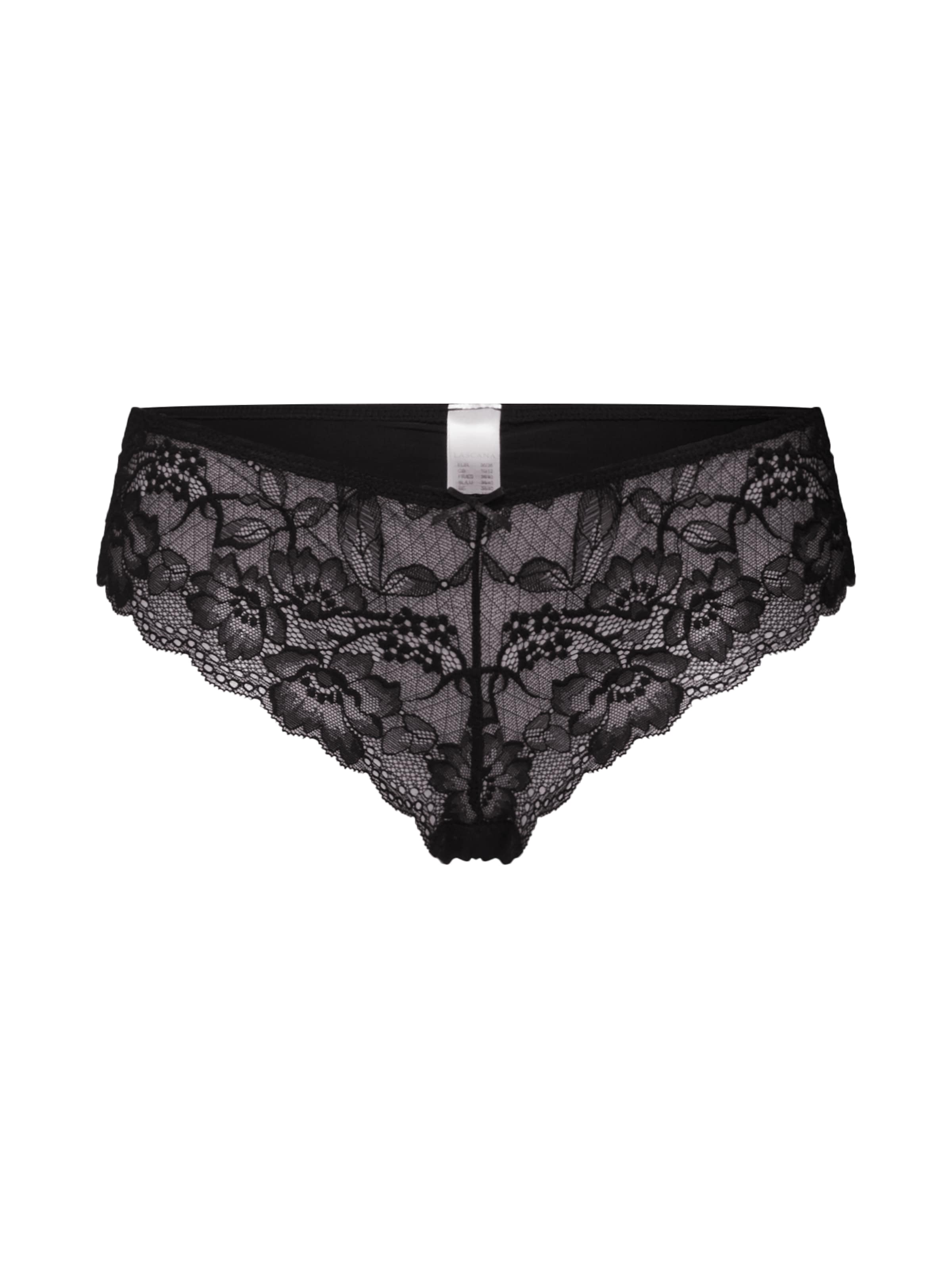 LASCANA Slip en XS en noir, Vue avec produit