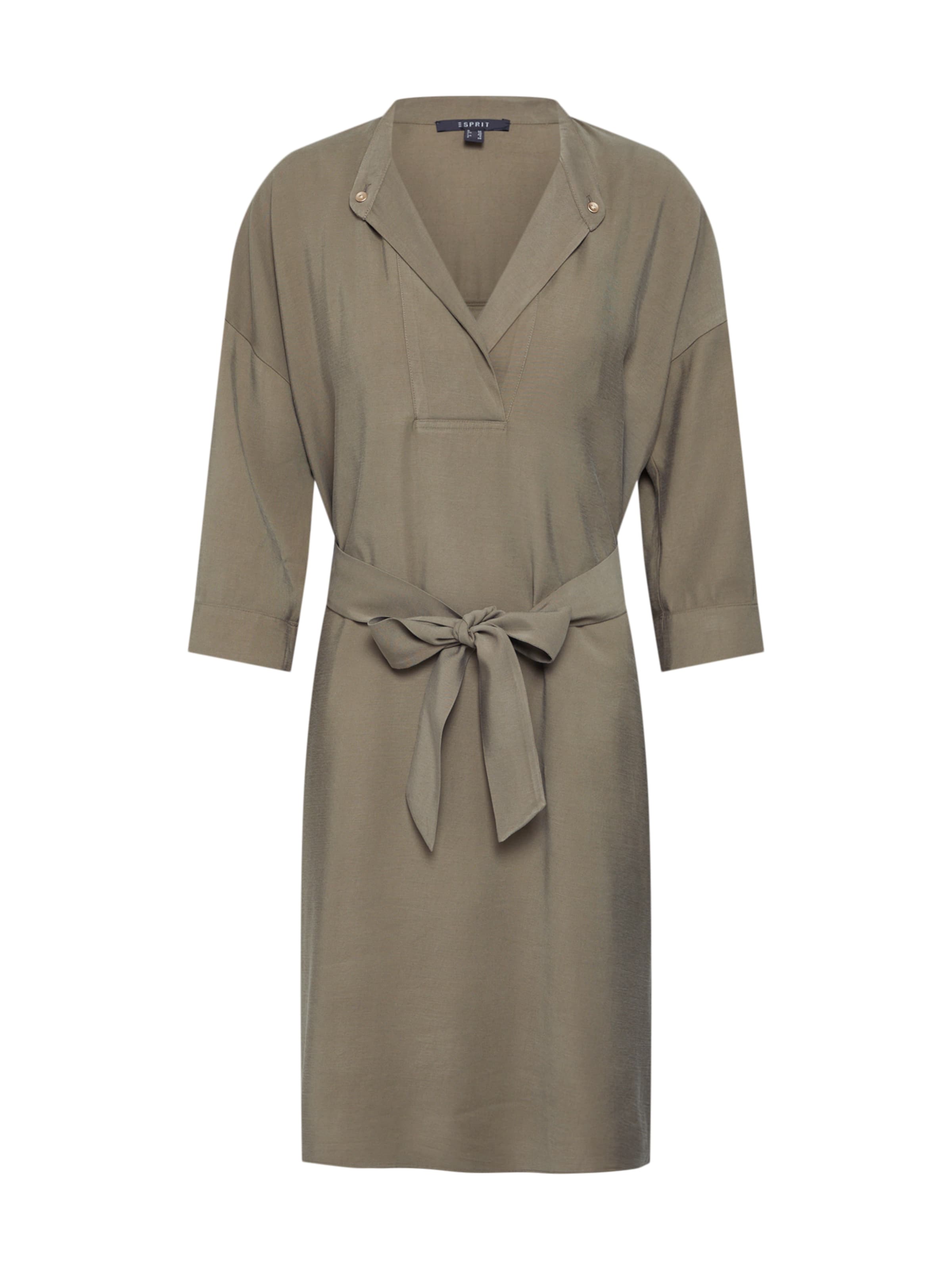 Esprit Collection - Jurk 'Fluid Rayon Mix' in de kleur Kaki