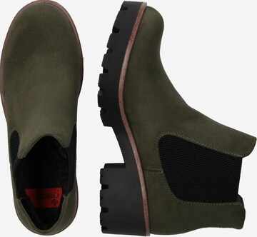 Rieker Chelsea boots in Groen: zijkant