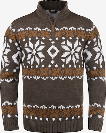 !Solid Sweater 'Norwin' in Brown: front