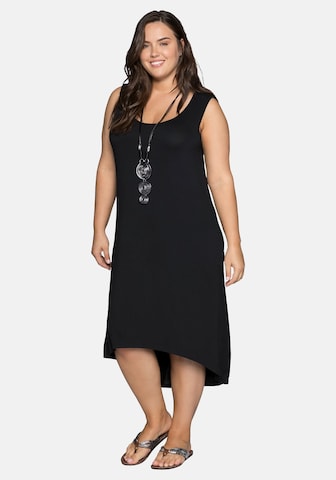 SHEEGO Beach Dress in Black: front