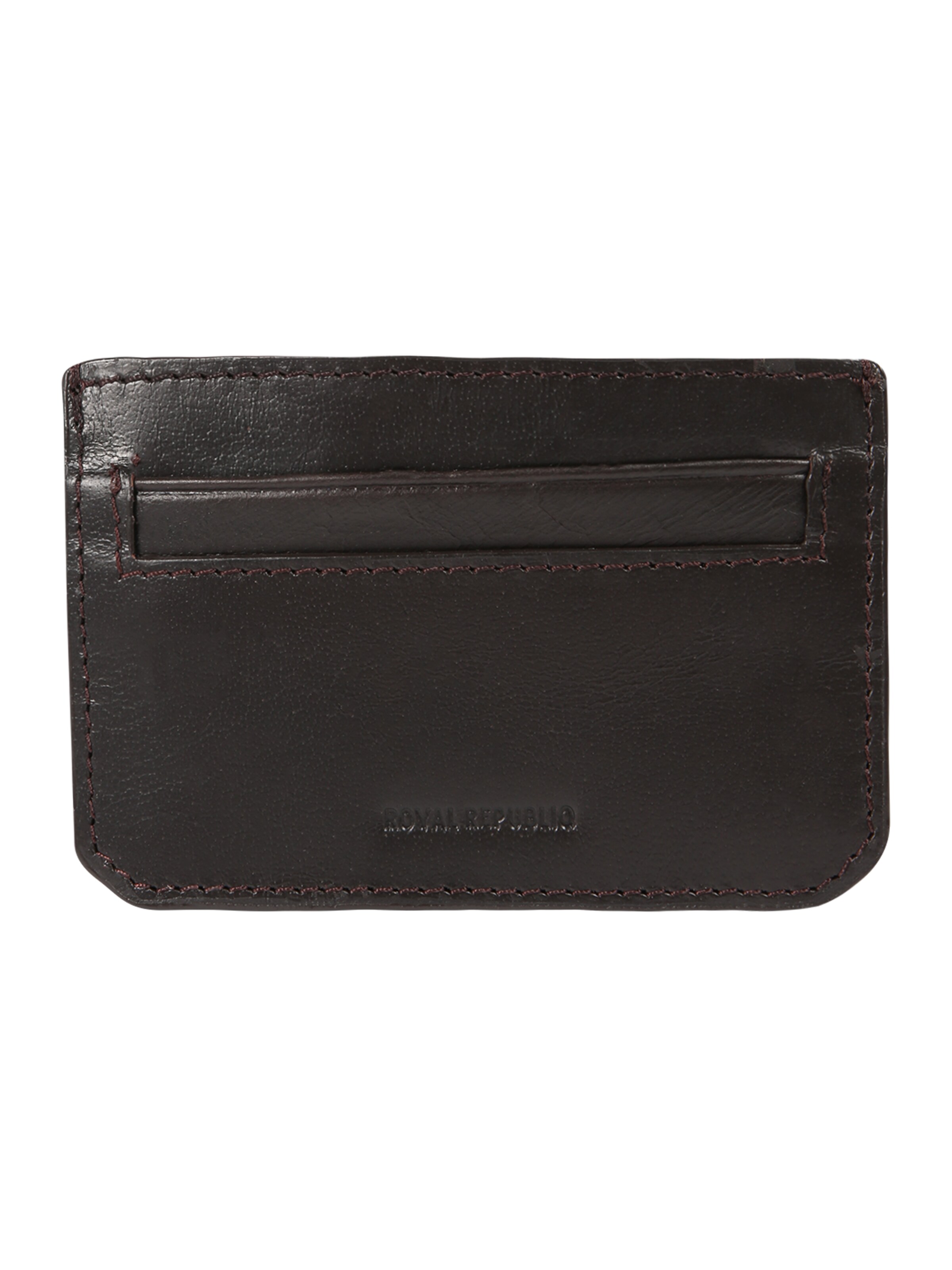 ROYAL REPUBLIQ - Portemonnee 'THUNDER CARDHOLDER' in de kleur Donkerbruin