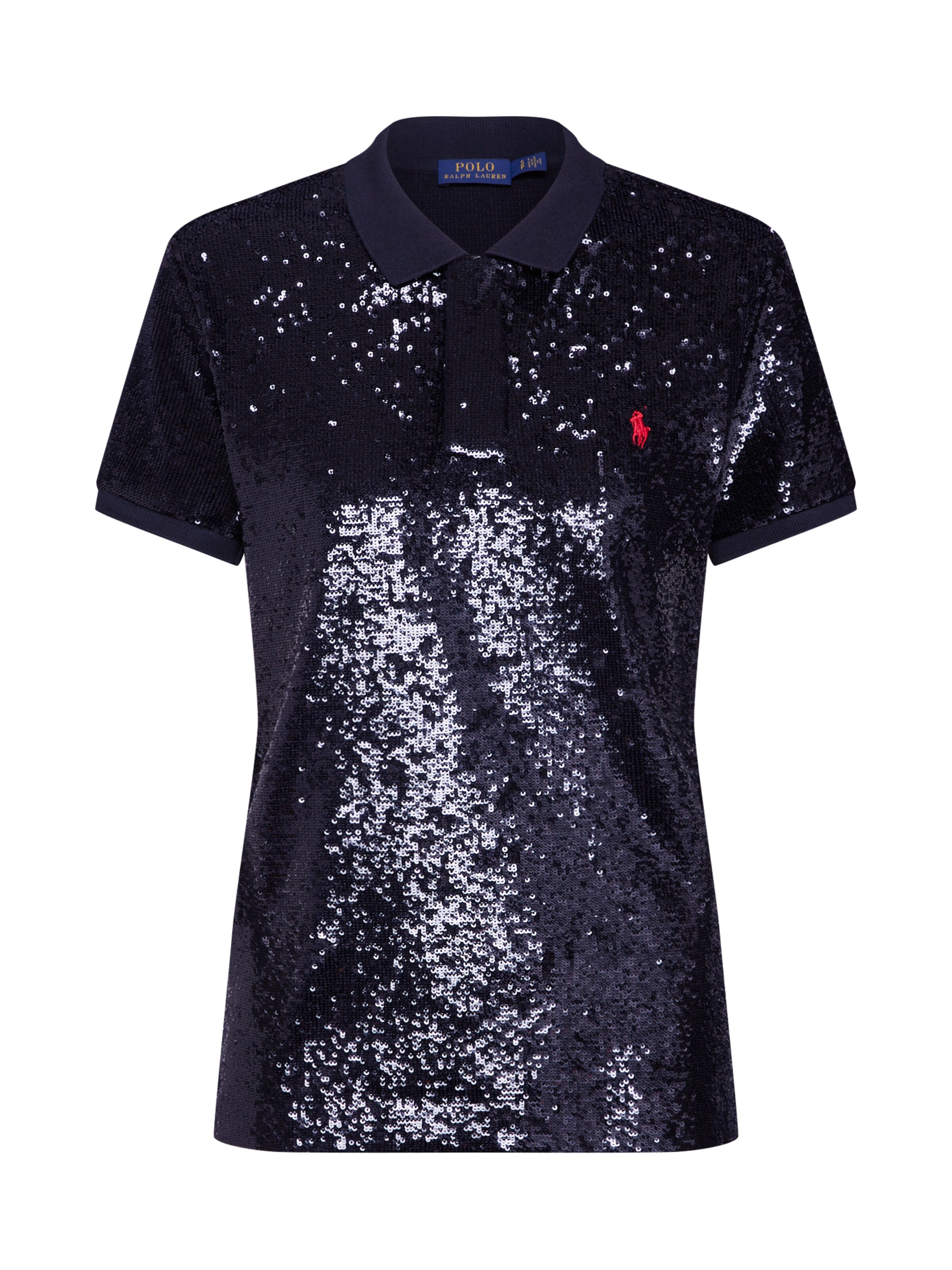 POLO RALPH LAUREN - Shirt 'SKINNY FIT-SHORT SLEEVE-KNIT' in de kleur Zwart