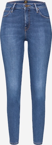 Lee Skinny Jeans 'Scarlett High' in Blauw: voorkant