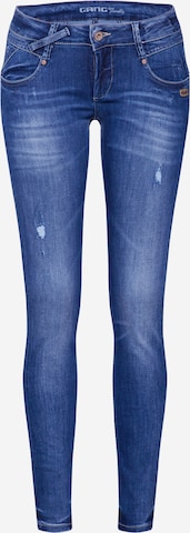 Skinny Jeans 'Nena' de la Gang pe albastru: față