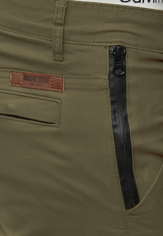 INDICODE JEANS Slim fit Cargo Pants 'Mathews ' in Green