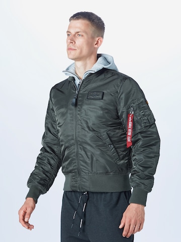 ALPHA INDUSTRIES Between-season jacket 'MA-1 D-Tec' in Grey: front