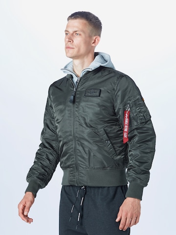 ALPHA INDUSTRIES Jacke 'MA-1 D-Tec' in Grau: predná strana