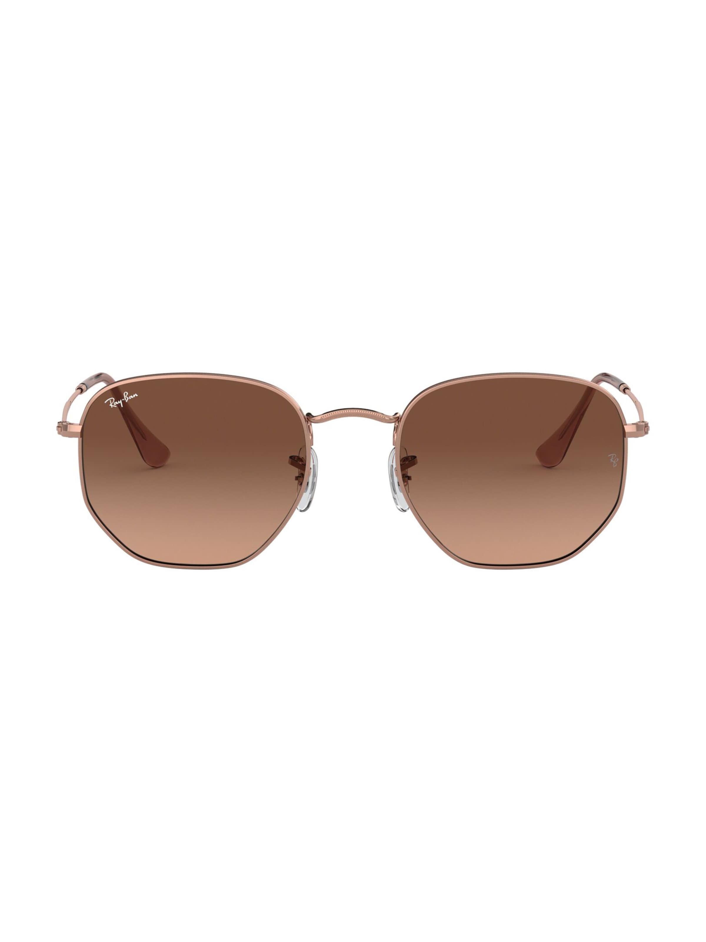 Ray-Ban Zonnebril 'HEXAGONAL' in Bruin