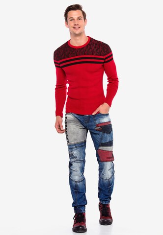 CIPO & BAXX Pullover in Rot: Vorderseite