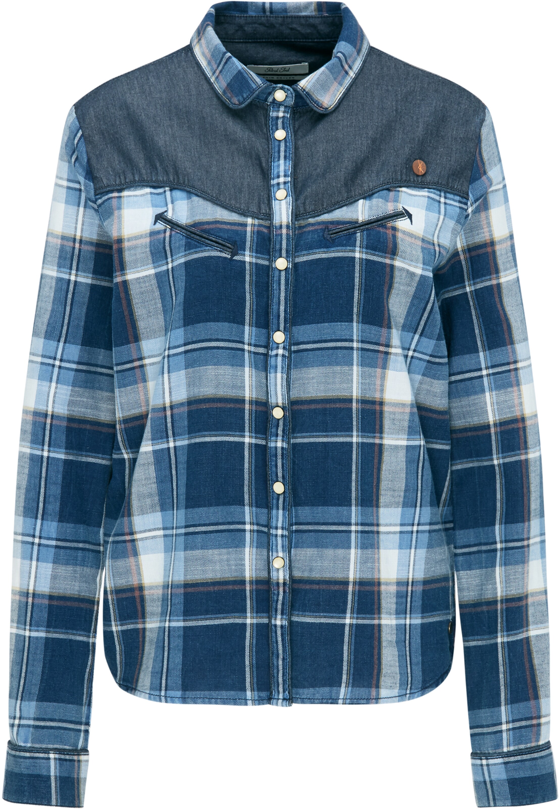 Petrol Industries - Blouse in de kleur Blauw