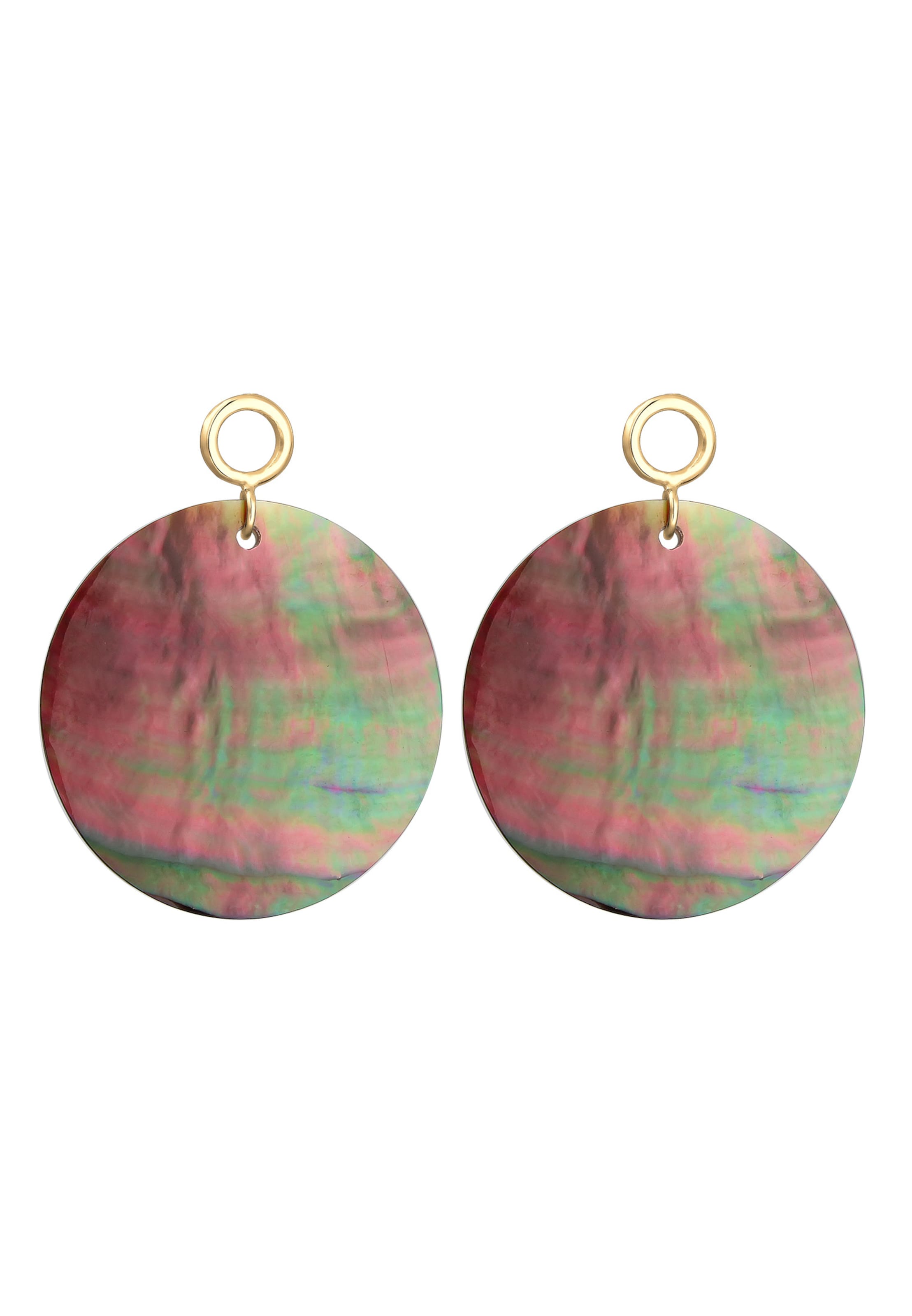 ELLI Örhängen 'Perlmuttscheibe' i guld