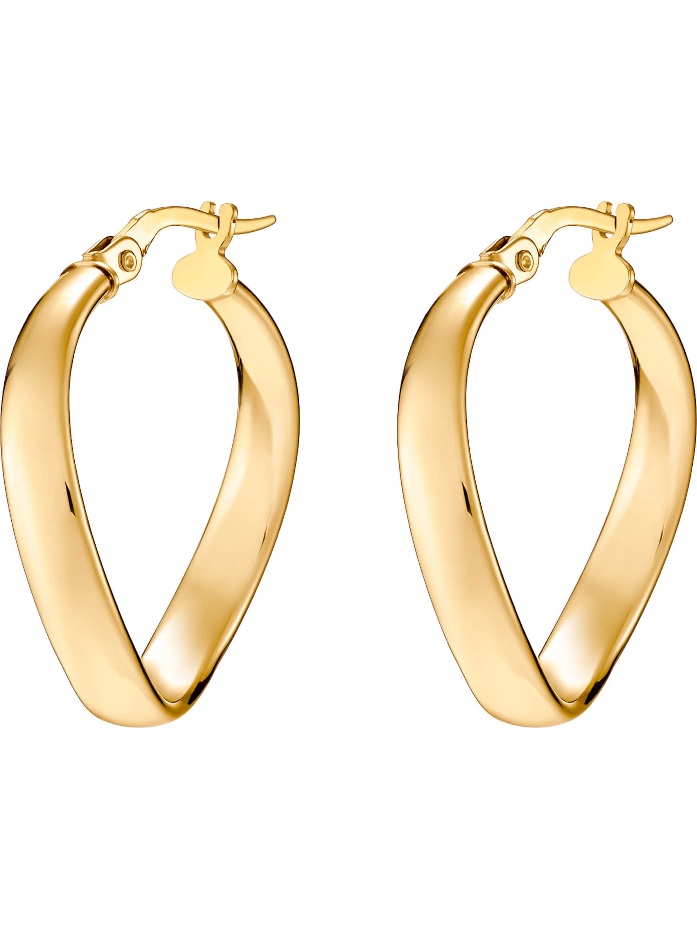CHRIST Earrings in Gold: front