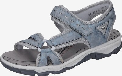 RIEKER Sandals in Dusty blue / Light blue / Grey / Silver grey, Item view